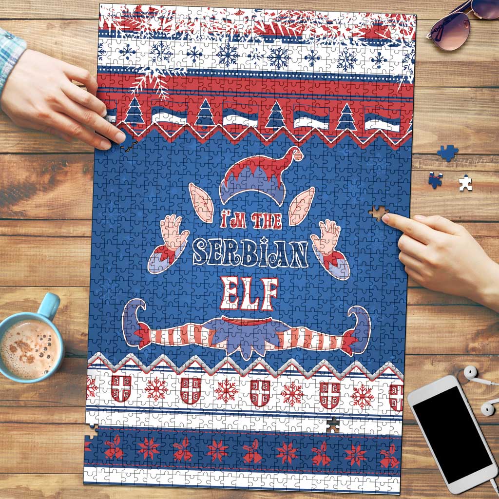 Serbia Christmas Puzzle I Am The Serbian Elf - Wonder Print Shop