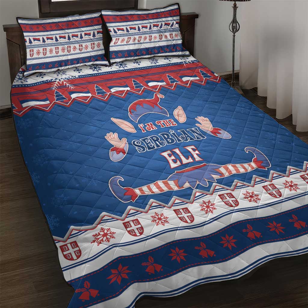 Serbia Christmas Quilt Bed Set I Am The Serbian Elf - Wonder Print Shop