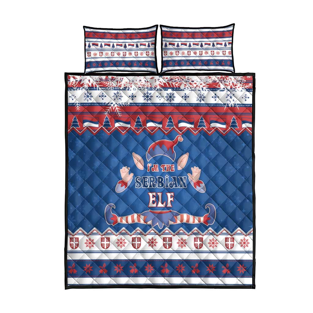 Serbia Christmas Quilt Bed Set I Am The Serbian Elf - Wonder Print Shop