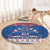 Serbia Christmas Round Carpet I Am The Serbian Elf - Wonder Print Shop