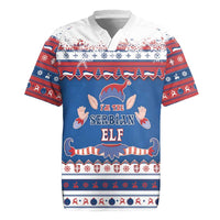 Serbia Christmas Rugby Jersey I Am The Serbian Elf - Wonder Print Shop