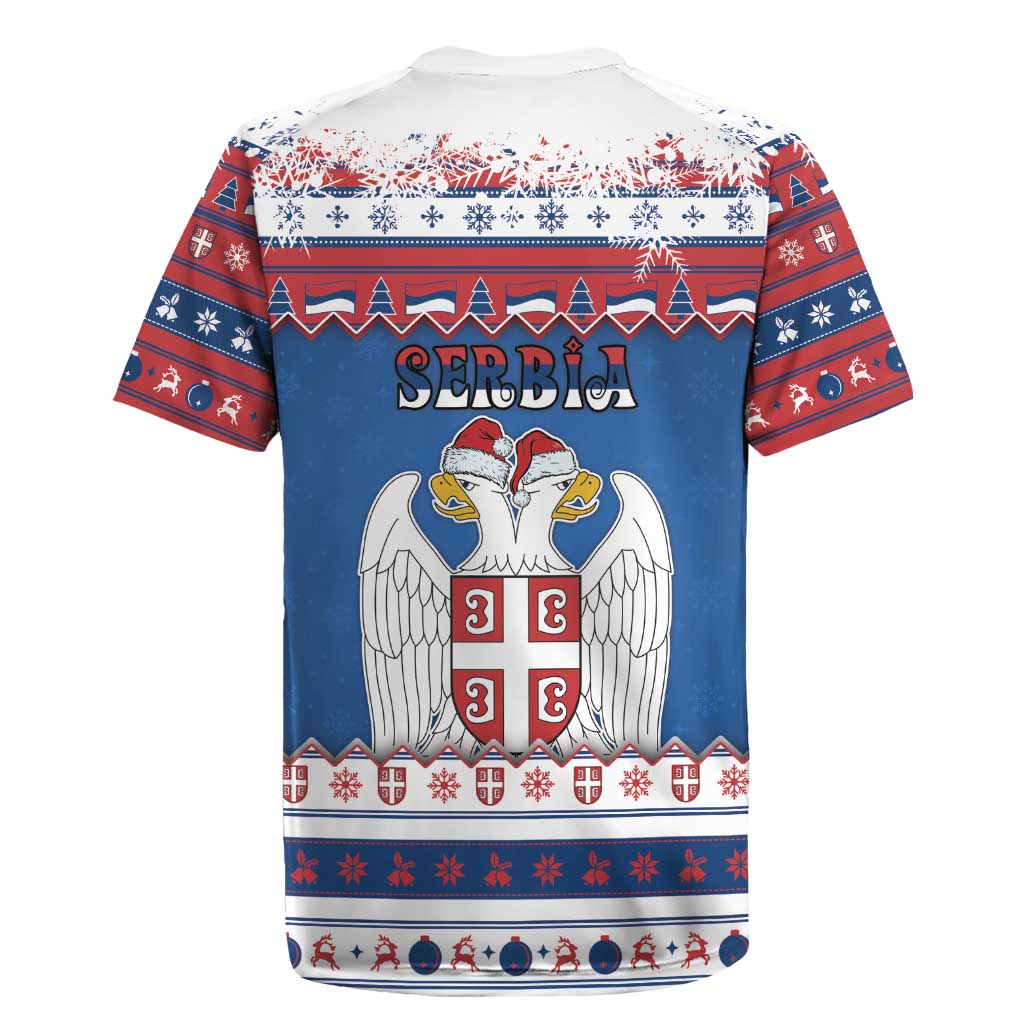 Serbia Christmas Rugby Jersey I Am The Serbian Elf - Wonder Print Shop