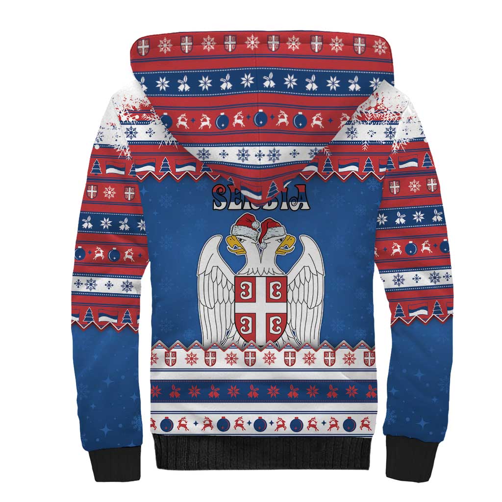Serbia Christmas Sherpa Hoodie I Am The Serbian Elf - Wonder Print Shop