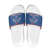 Serbia Christmas Slide Sandals I Am The Serbian Elf - Wonder Print Shop