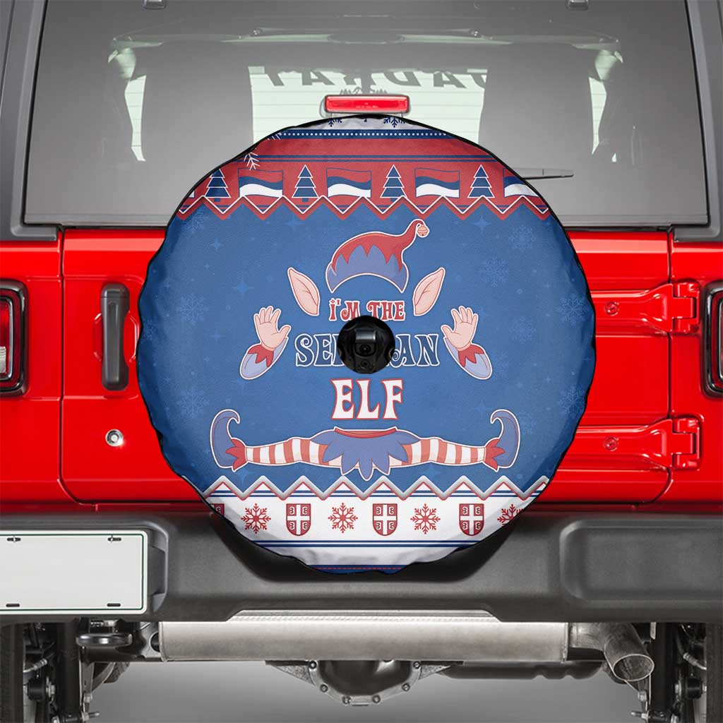 Serbia Christmas Spare Tire Cover I Am The Serbian Elf - Wonder Print Shop