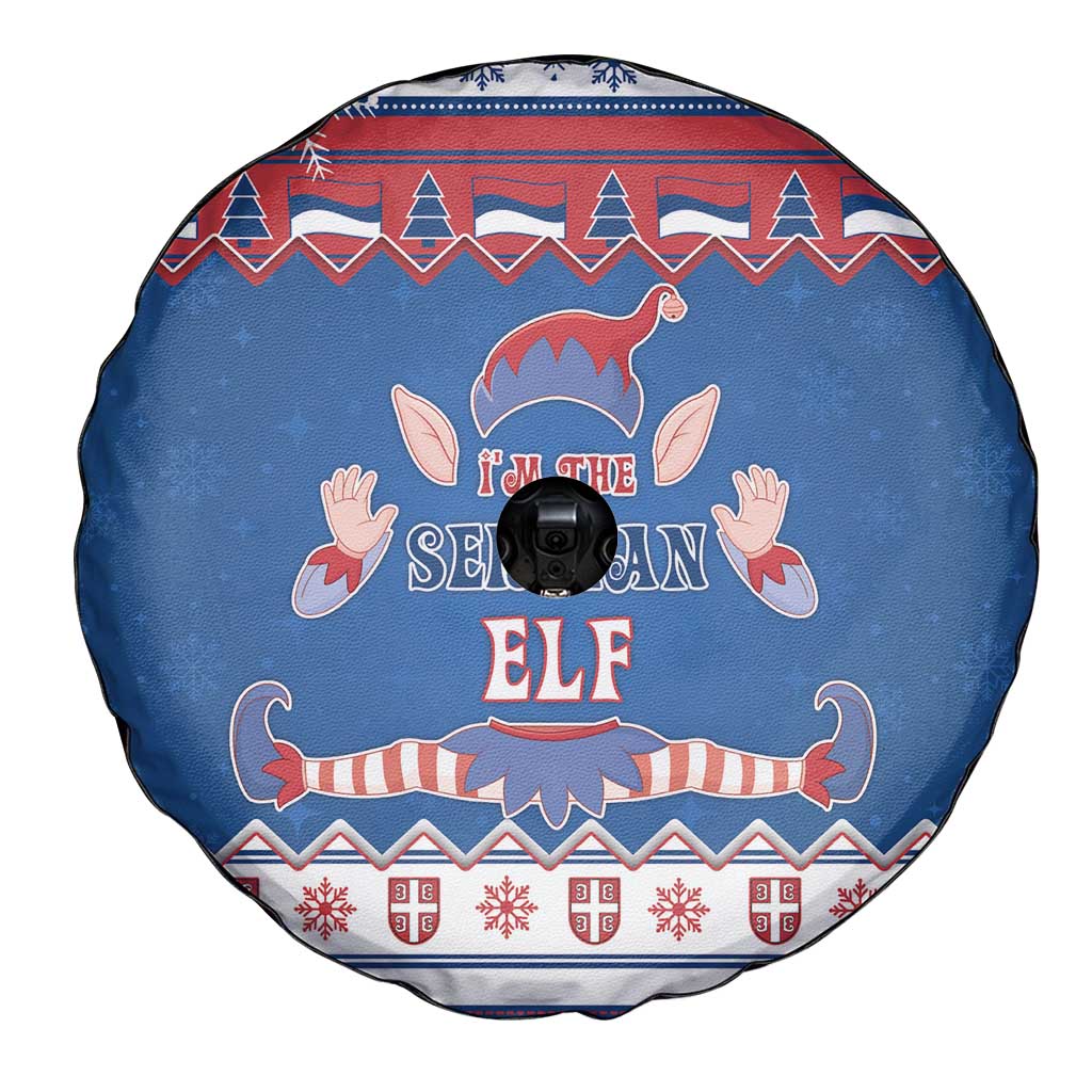 Serbia Christmas Spare Tire Cover I Am The Serbian Elf - Wonder Print Shop