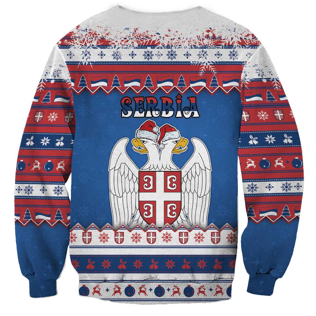 Serbia Christmas Sweatshirt I Am The Serbian Elf - Wonder Print Shop