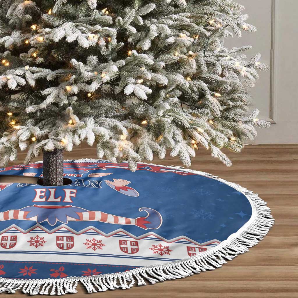 Serbia Christmas Tree Skirt I Am The Serbian Elf - Wonder Print Shop