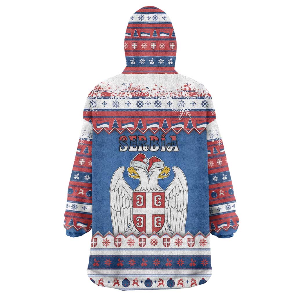 Serbia Christmas Wearable Blanket Hoodie I Am The Serbian Elf - Wonder Print Shop
