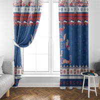 Serbia Christmas Window Curtain I Am The Serbian Elf - Wonder Print Shop