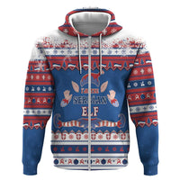 Serbia Christmas Zip Hoodie I Am The Serbian Elf - Wonder Print Shop