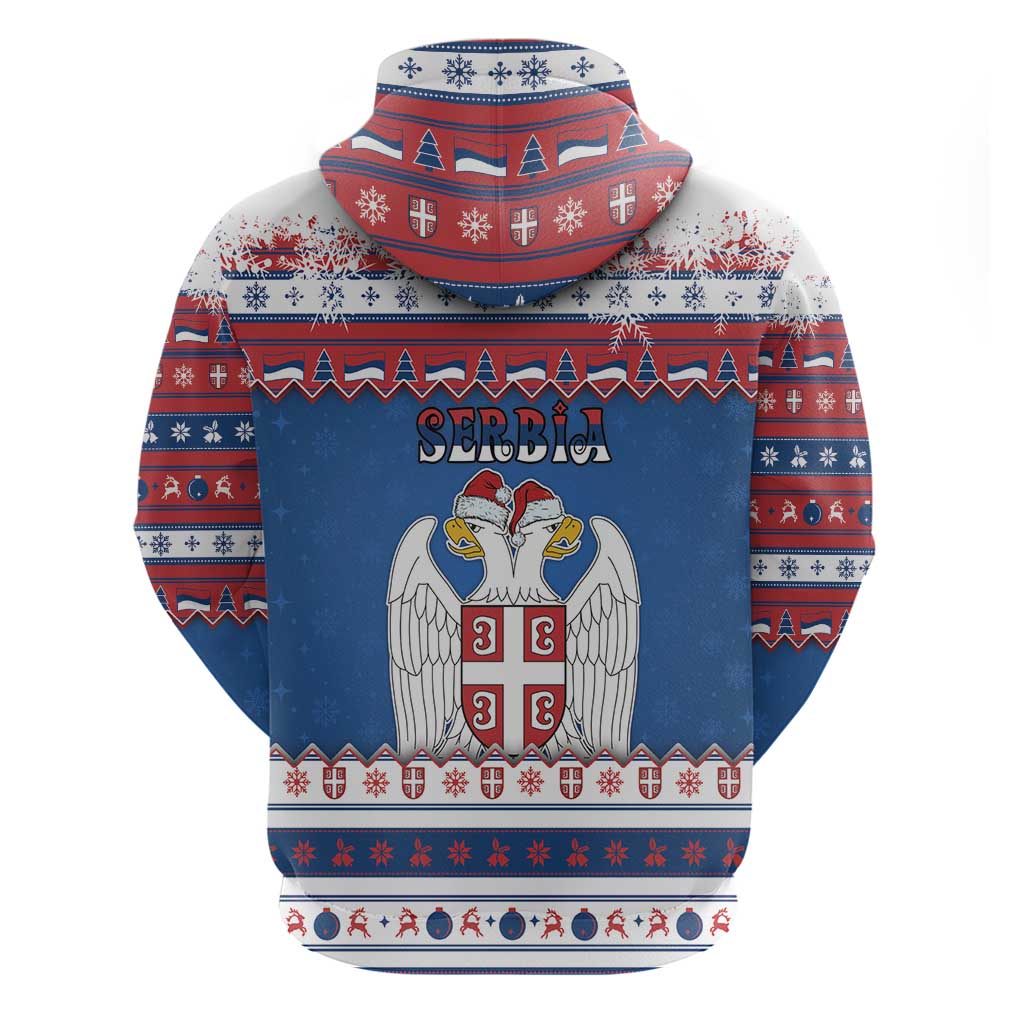 Serbia Christmas Zip Hoodie I Am The Serbian Elf - Wonder Print Shop