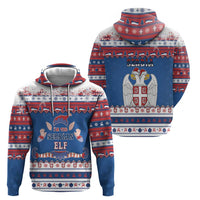 Serbia Christmas Zip Hoodie I Am The Serbian Elf - Wonder Print Shop