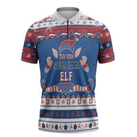 Serbia Christmas Zipper Polo Shirt I Am The Serbian Elf - Wonder Print Shop