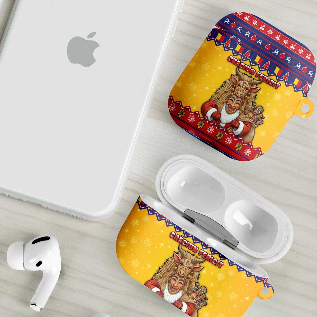 Romania Christmas AirPods Case Romanian Masked Santa - Wonder Print Shop