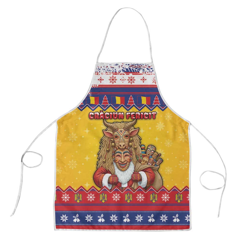 Romania Christmas Apron Romanian Masked Santa - Wonder Print Shop