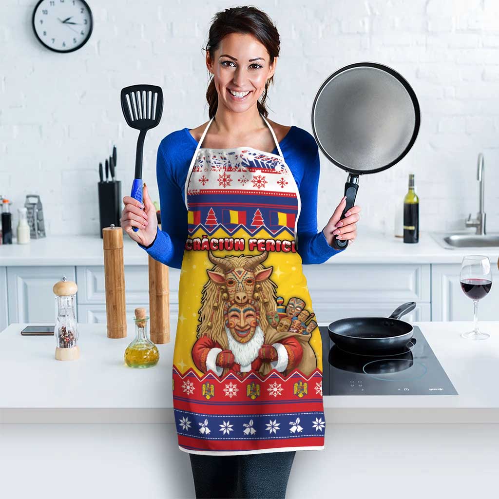 Romania Christmas Apron Romanian Masked Santa - Wonder Print Shop
