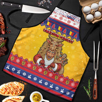 Romania Christmas Apron Romanian Masked Santa - Wonder Print Shop