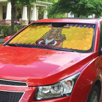 Romania Christmas Auto Sun Shade Romanian Masked Santa - Wonder Print Shop