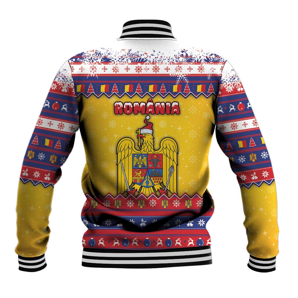 Romania Christmas Baseball Jacket Romanian Masked Santa - Wonder Print Shop