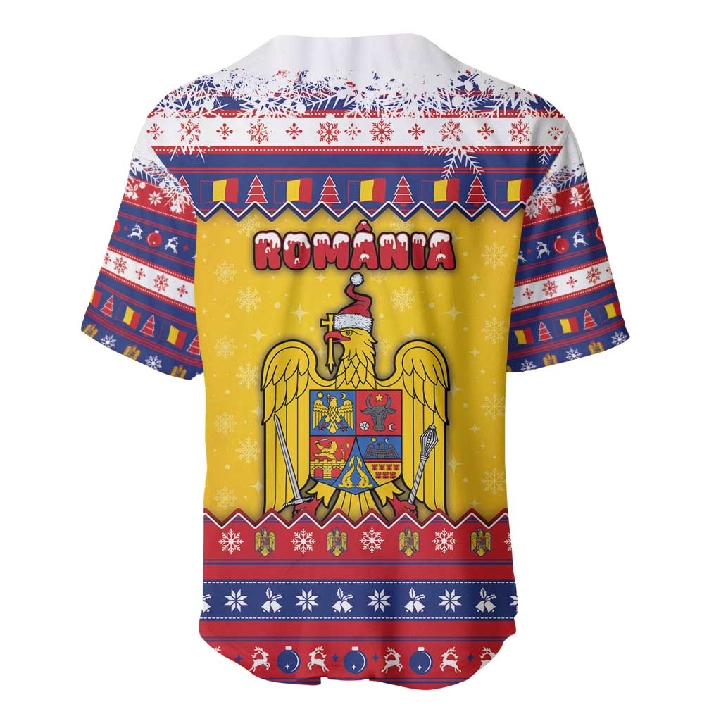 Romania Christmas Baseball Jersey Romanian Masked Santa - Wonder Print Shop