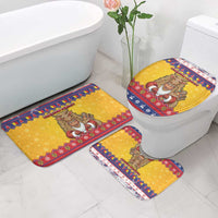 Romania Christmas Bathroom Set Romanian Masked Santa - Wonder Print Shop