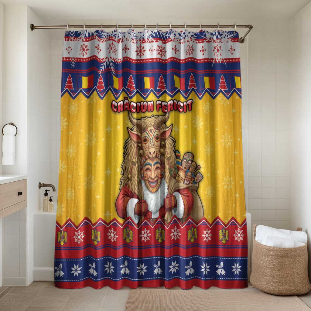 Romania Christmas Bathroom Set Romanian Masked Santa - Wonder Print Shop