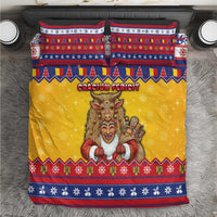 Romania Christmas Bedding Set Romanian Masked Santa - Wonder Print Shop