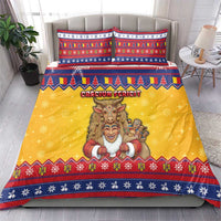 Romania Christmas Bedding Set Romanian Masked Santa - Wonder Print Shop