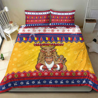 Romania Christmas Bedding Set Romanian Masked Santa - Wonder Print Shop