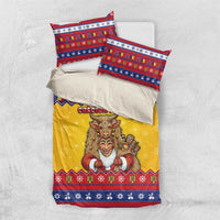 Romania Christmas Bedding Set Romanian Masked Santa - Wonder Print Shop