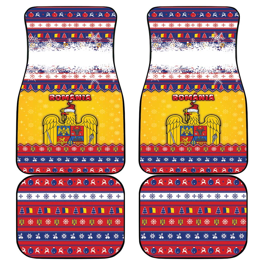 Romania Christmas Car Mats Romanian Masked Santa - Wonder Print Shop