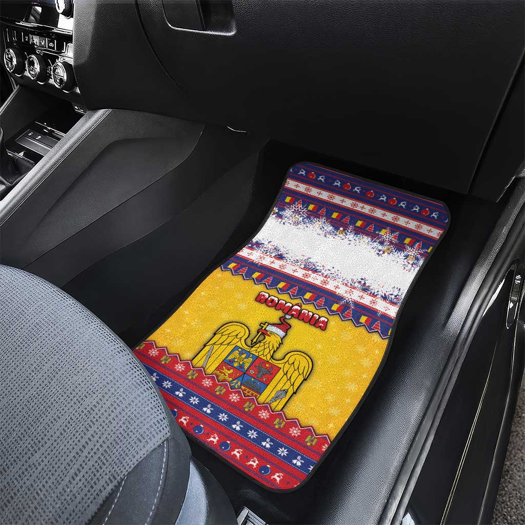 Romania Christmas Car Mats Romanian Masked Santa - Wonder Print Shop