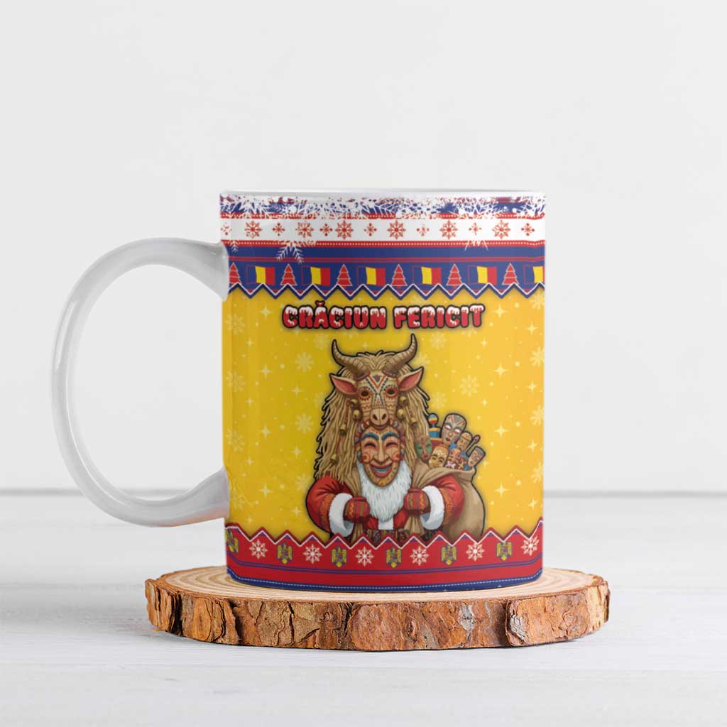 Romania Christmas Ceramic Mug Romanian Masked Santa - Wonder Print Shop