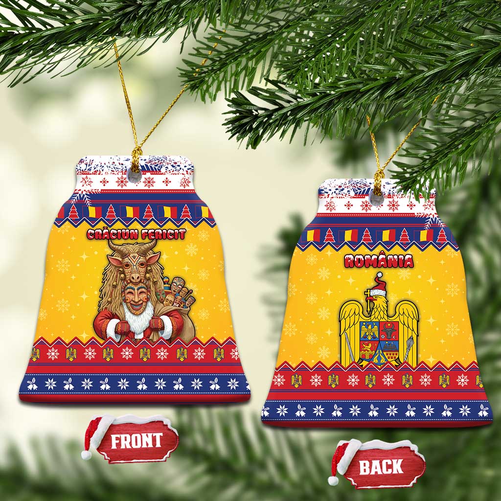 Romania Christmas Ceramic Ornament Romanian Masked Santa - Wonder Print Shop