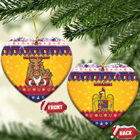 Romania Christmas Ceramic Ornament Romanian Masked Santa - Wonder Print Shop