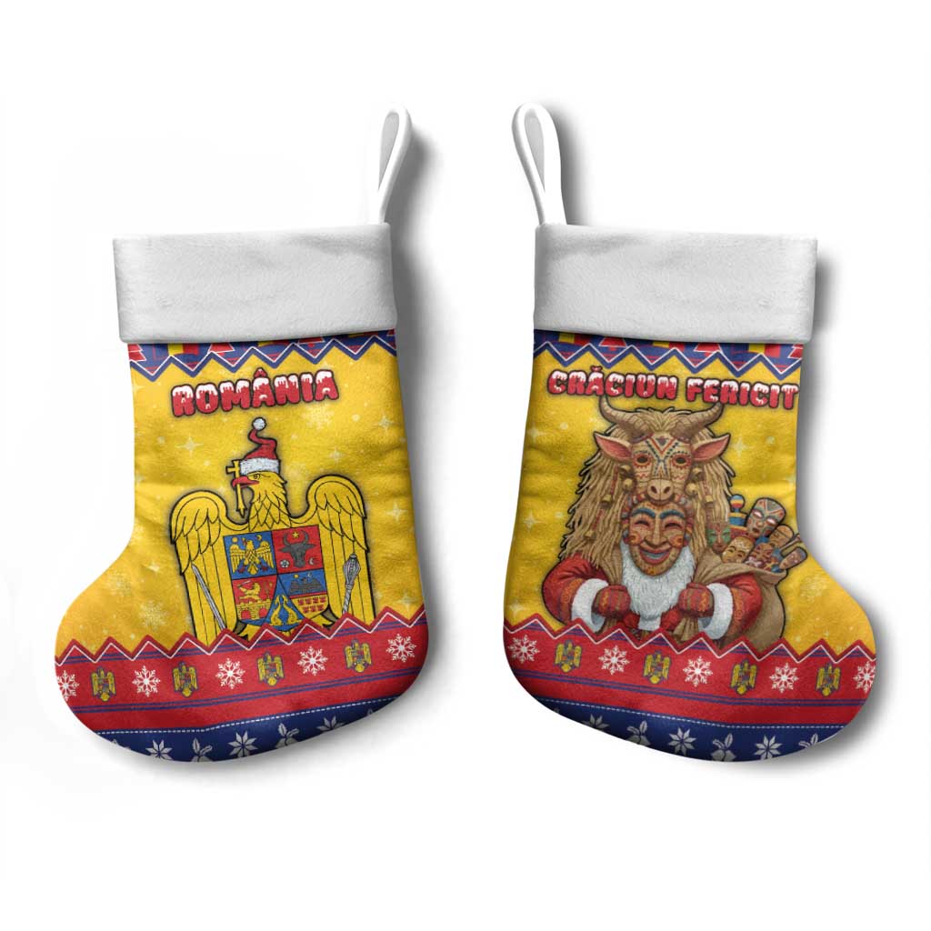 Romania Christmas Stocking Romanian Masked Santa - Wonder Print Shop