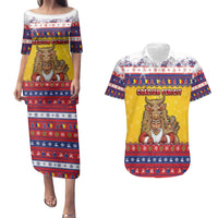 Romania Christmas Couples Matching Puletasi and Hawaiian Shirt Romanian Masked Santa - Wonder Print Shop