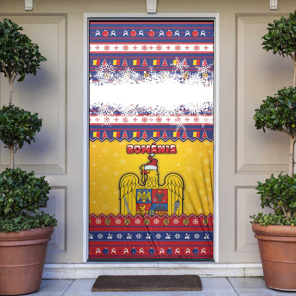 Romania Christmas Door Cover Romanian Masked Santa - Wonder Print Shop