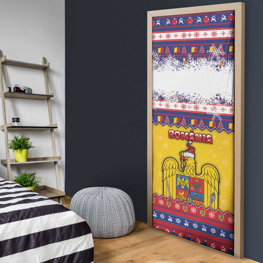 Romania Christmas Door Cover Romanian Masked Santa - Wonder Print Shop
