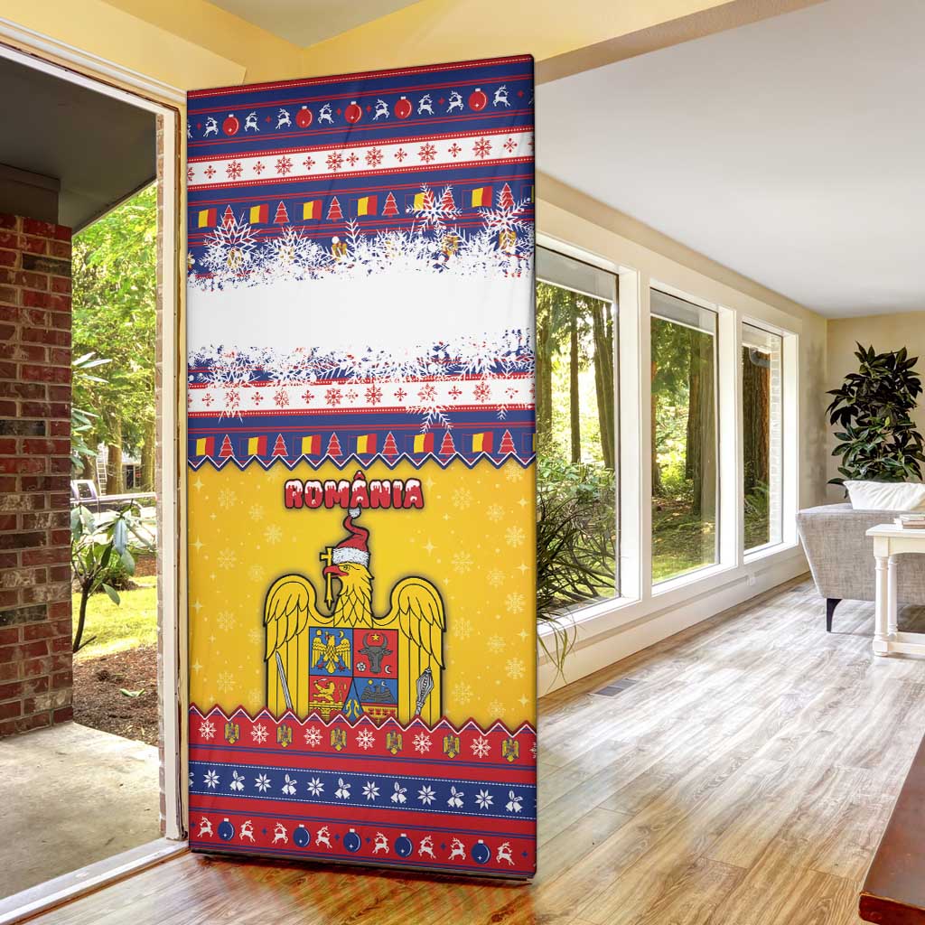Romania Christmas Door Cover Romanian Masked Santa - Wonder Print Shop