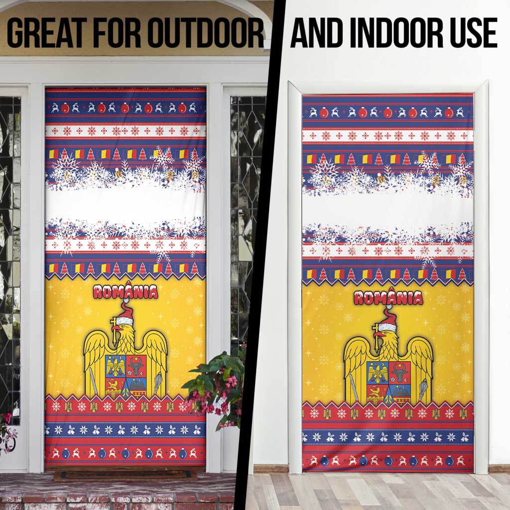 Romania Christmas Door Cover Romanian Masked Santa - Wonder Print Shop