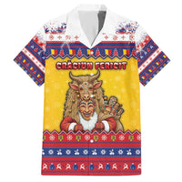Romania Christmas Hawaiian Shirt Romanian Masked Santa - Wonder Print Shop