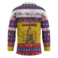 Romania Christmas Hockey Jersey Romanian Masked Santa - Wonder Print Shop