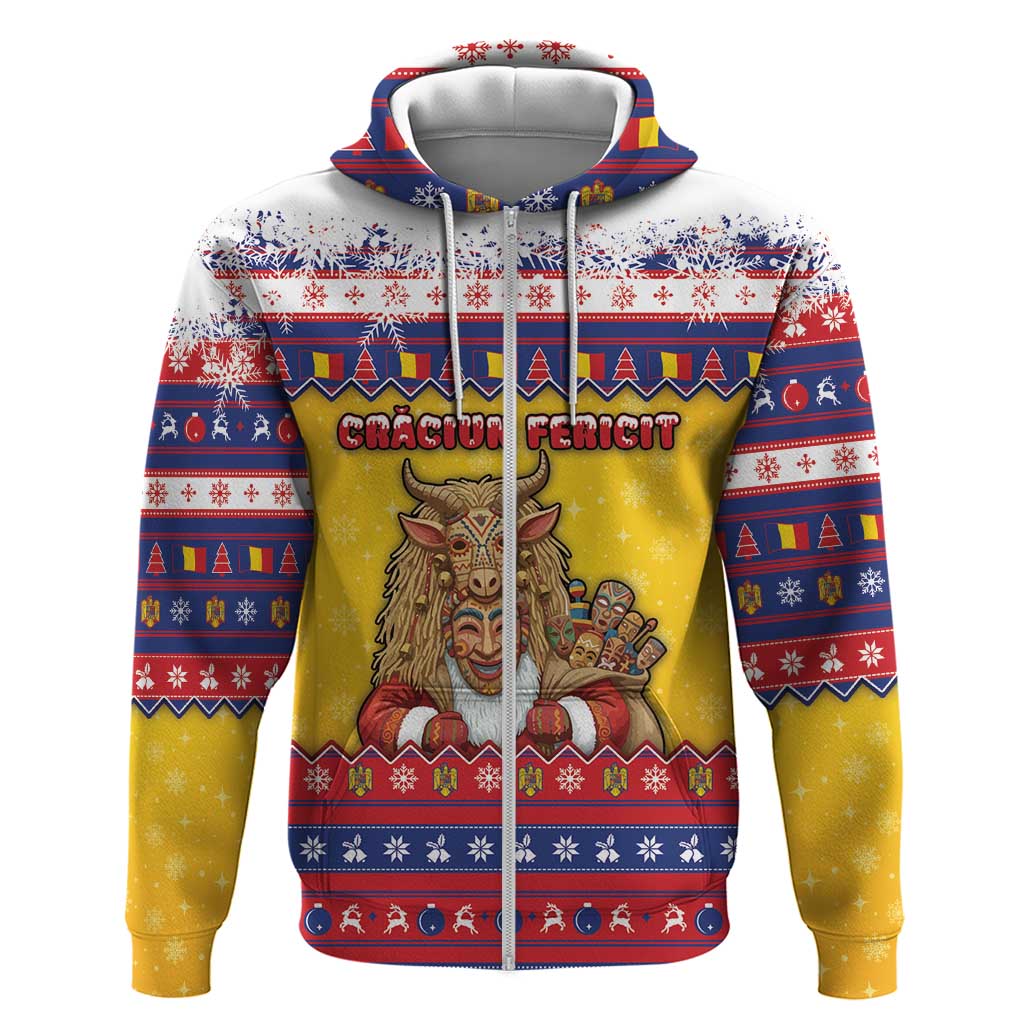 Romania Christmas Hoodie Romanian Masked Santa - Wonder Print Shop