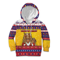 Romania Christmas Kid Hoodie Romanian Masked Santa - Wonder Print Shop
