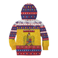 Romania Christmas Kid Hoodie Romanian Masked Santa - Wonder Print Shop