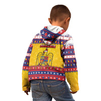 Romania Christmas Kid Hoodie Romanian Masked Santa - Wonder Print Shop