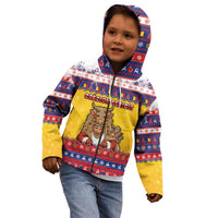 Romania Christmas Kid Hoodie Romanian Masked Santa - Wonder Print Shop