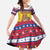 Romania Christmas Kid Short Sleeve Dress Romanian Masked Santa - Wonder Print Shop
